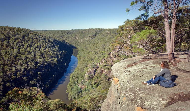 Nepean River view from Nepean lookout, Blue Mountains National Park. Photo: Nick Cubbin/OEH