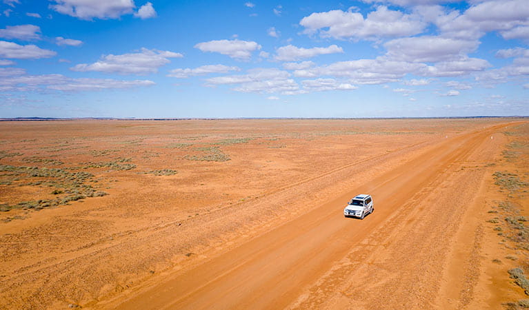4WD outback driving in Sturt National Park. Photo: John Spencer/DPIE