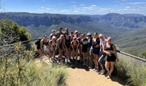 A group of people at a lookout in the Blue Mountains. Photo &copy; Damien McClellan