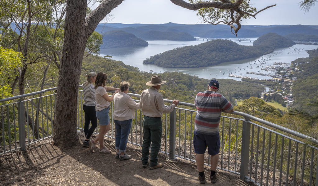 People on a Discovery tour, Muogamarra Nature Reserve. Photo: John Spencer &copy; DCCEEWW