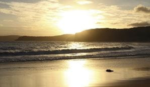 Sunset at Putty Beach in Bouddi National Park. Photo: John Yurasek/OEH.