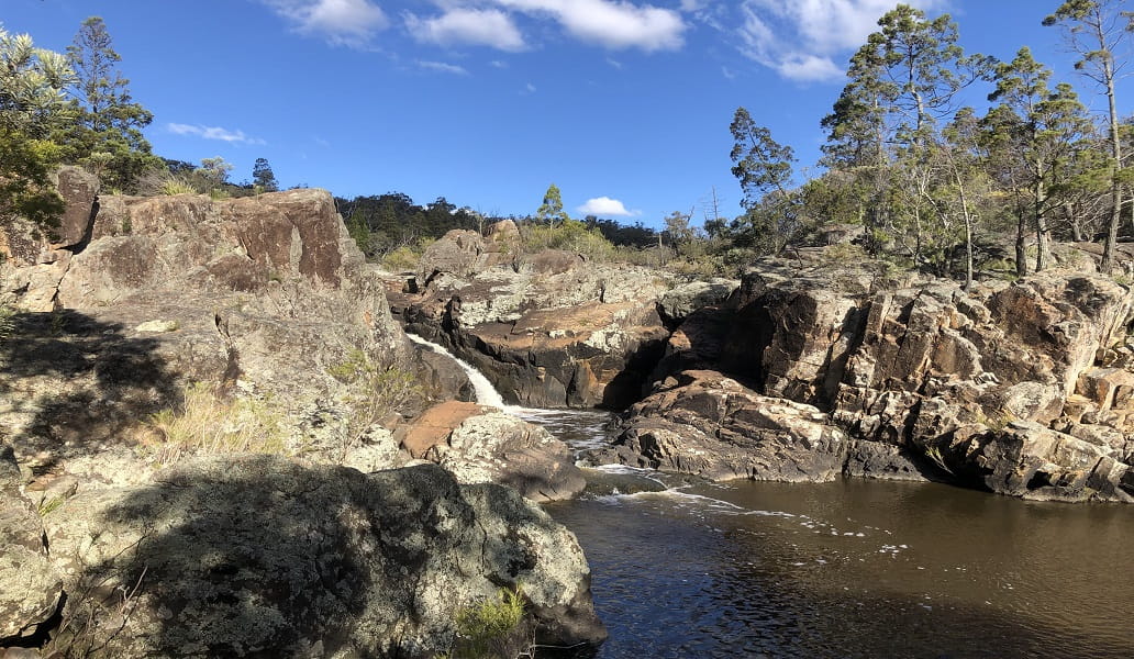 The cascades and surrounding rock formations along Kings Plains Creek walking track. Photo: Jessica Stokes/DCCEEW © Jessica Stokes