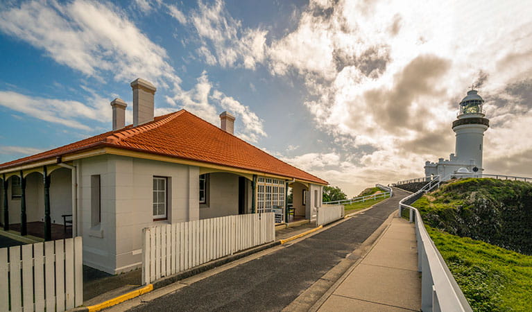 The exterior of Cape Byron Information Centre in Walgun Cape Byron Conservation Area. Photo: John Spencer/DPIE