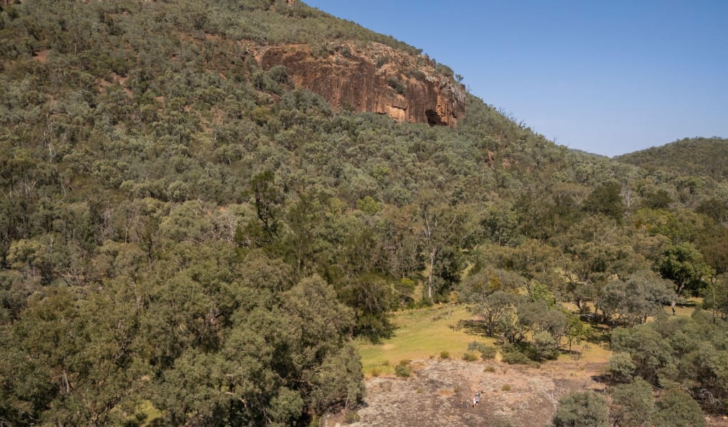 Expansive views of mountains along Wambelong Nature walking track in Warrumbungle National Park. Photo: John Spencer &copy; DCCEEW