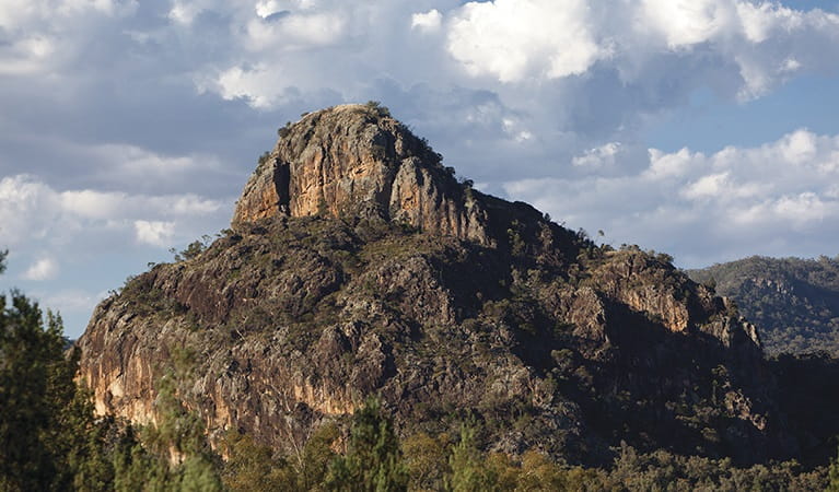 Mountain views and unique outcrops along Wambelong Nature walking track in Warrumbungle National Park. Photo &copy; Rob Cleary