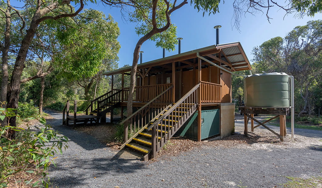 The toilet block at Illaroo campground. Credit: John Spencer &copy; DCCEEW